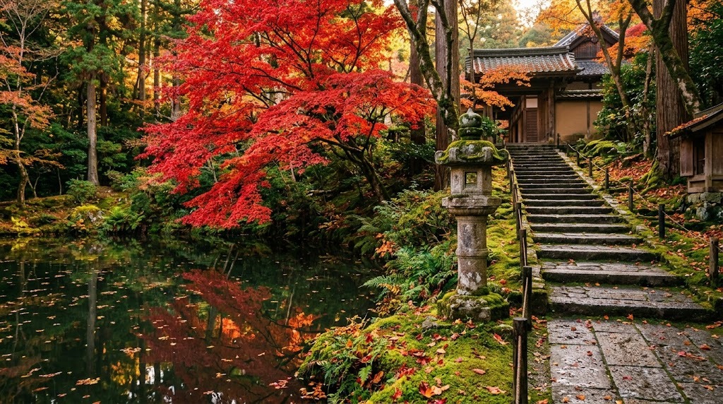 Ngắm lá đỏ momiji ở Nhật 2026: đi lúc nào, ở đâu, hết bao nhiêu tiền